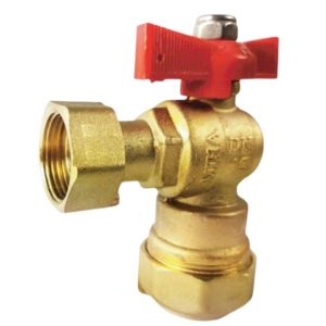 van góc đồng liên hợp miha có van 1 chiều lắp trước đồng hồ tay bướm abs