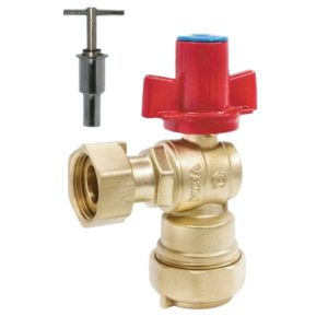 van góc liên hợp miha có van 1 chiều lắp trước đồng hồ tay khoá