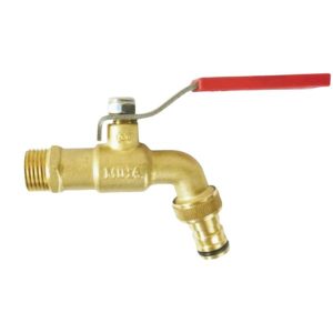 Vòi đồng miha đầu nối thông minh tay inox