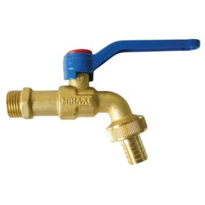 Vòi đồng Miha XK đầu nối mềm tay nhôm