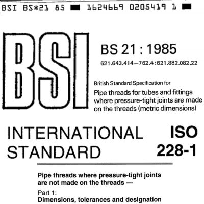 Tiêu chuẩn ren BS 21 ISO 228-1-2000