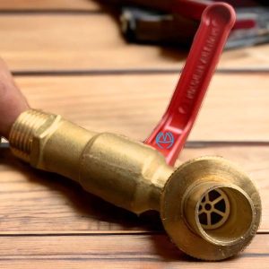 vòi đồng miha đầu nối mềm tay nhôm