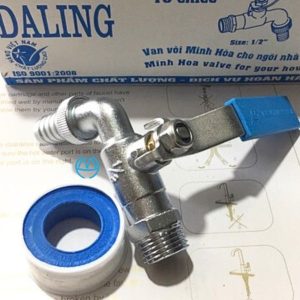 vòi kẽm daling tay inox