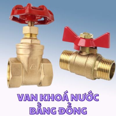 van khóa nước bằng đồng
