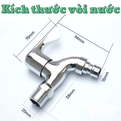 kích thước vòi nước